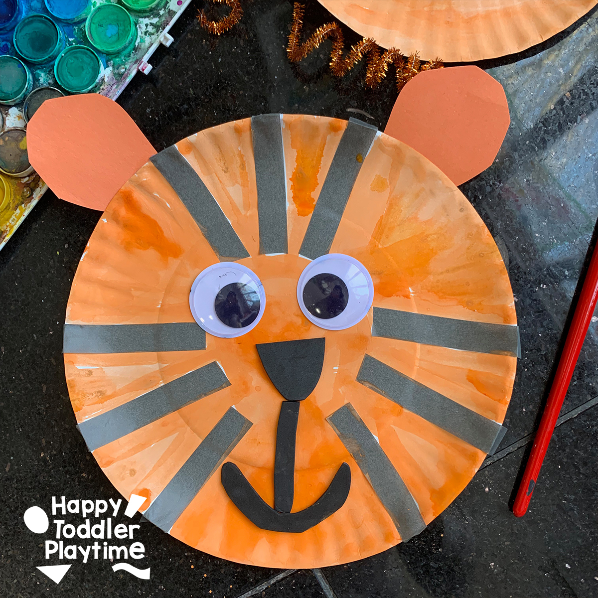 Paper Plate Tiger